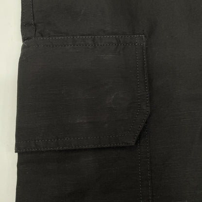LOEWE Paula's Ibiza Rayon Cargo Shorts Black Size 46
