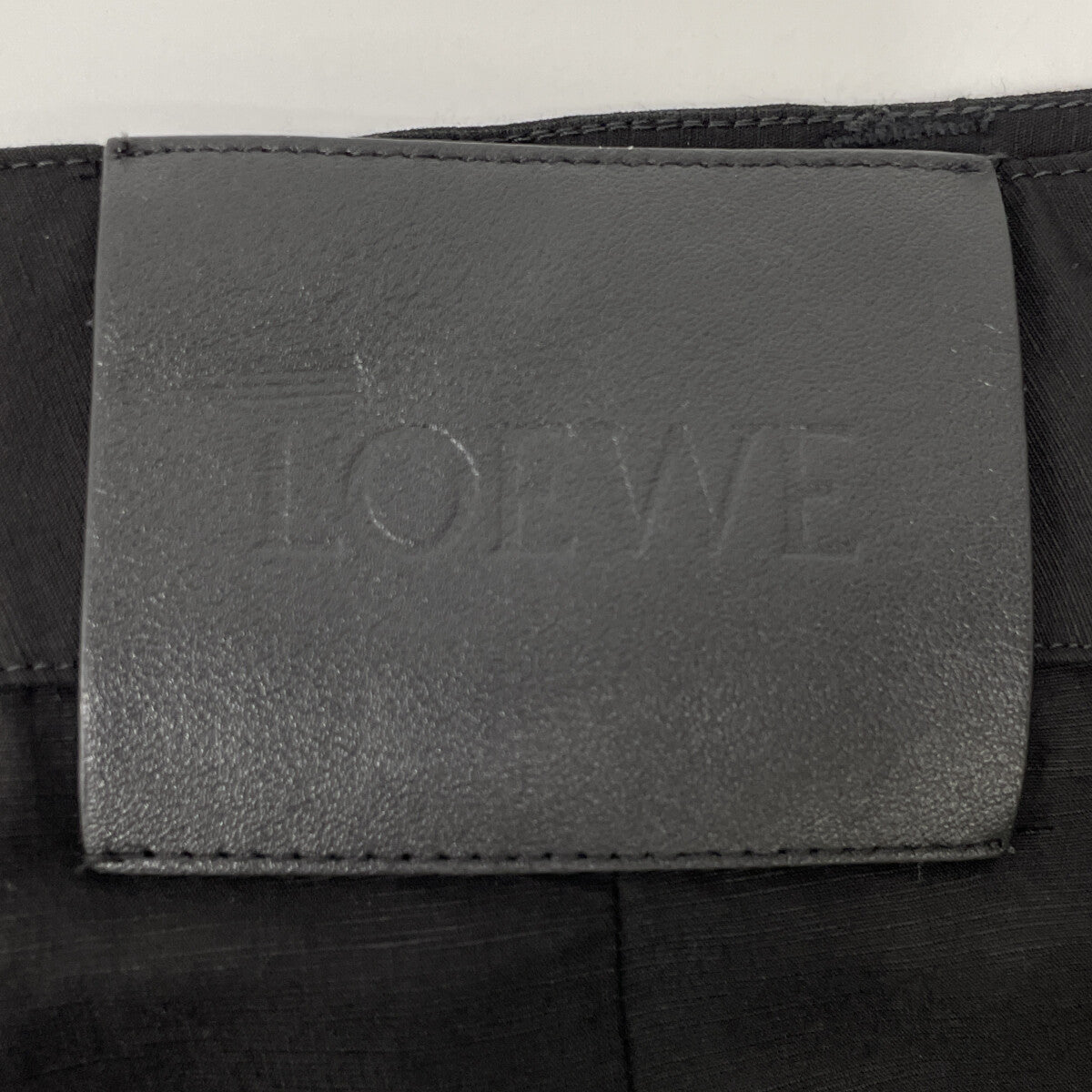 LOEWE Paula's Ibiza Rayon Cargo Shorts Black Size 46