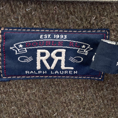 RRL Wool Indian Patch Leather Jacket Khaki/Brown Size XS