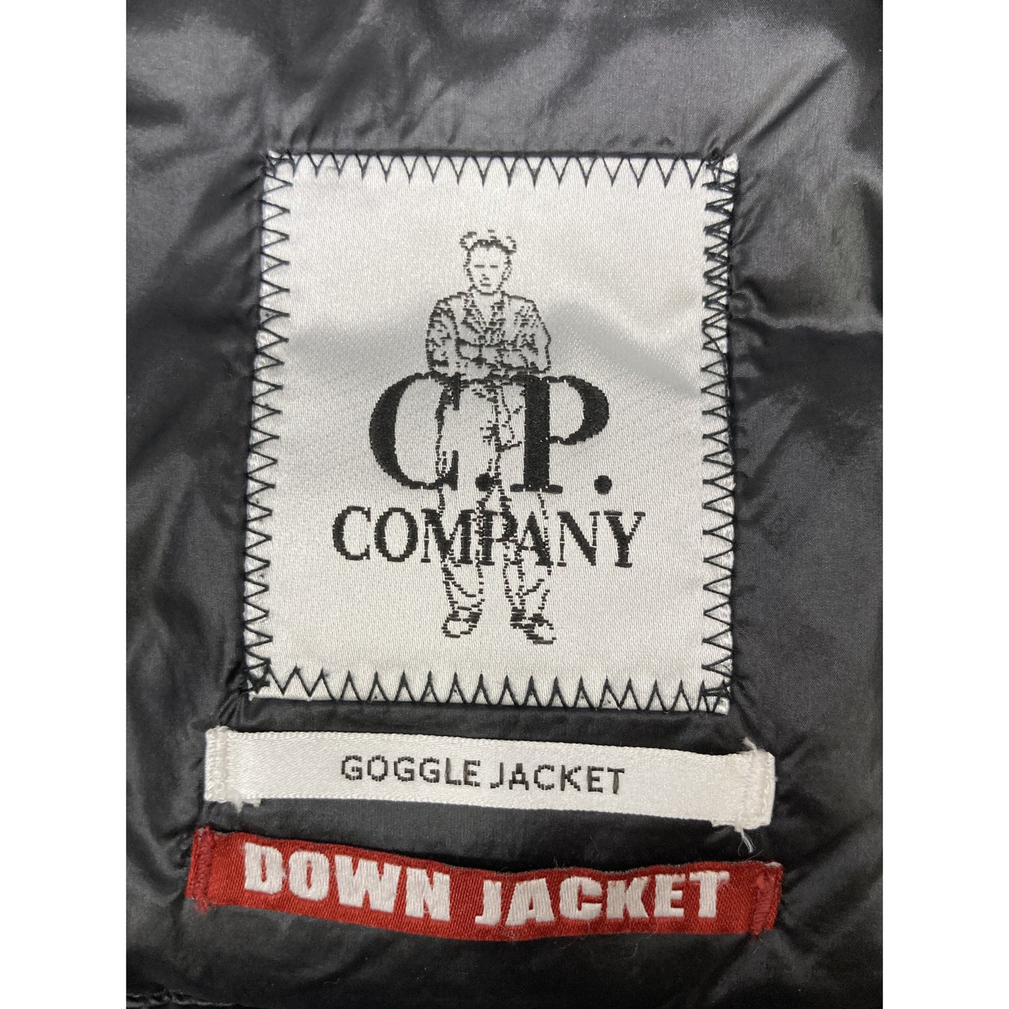 C.P.COMPANY Goggle Light Down Jacket Black Size 46