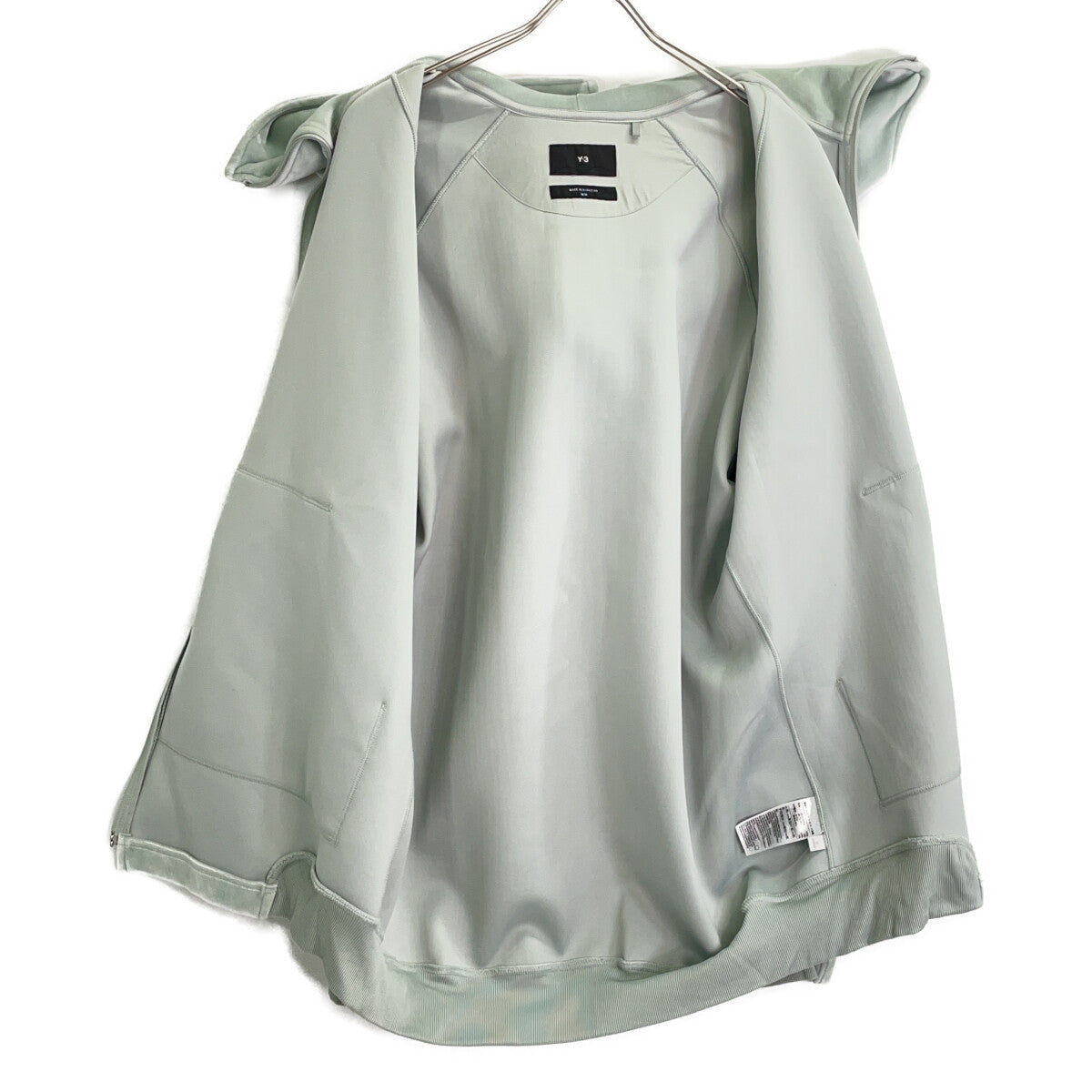 Y-3 23AW Velvet Full Zip Jacket Light Green Size M