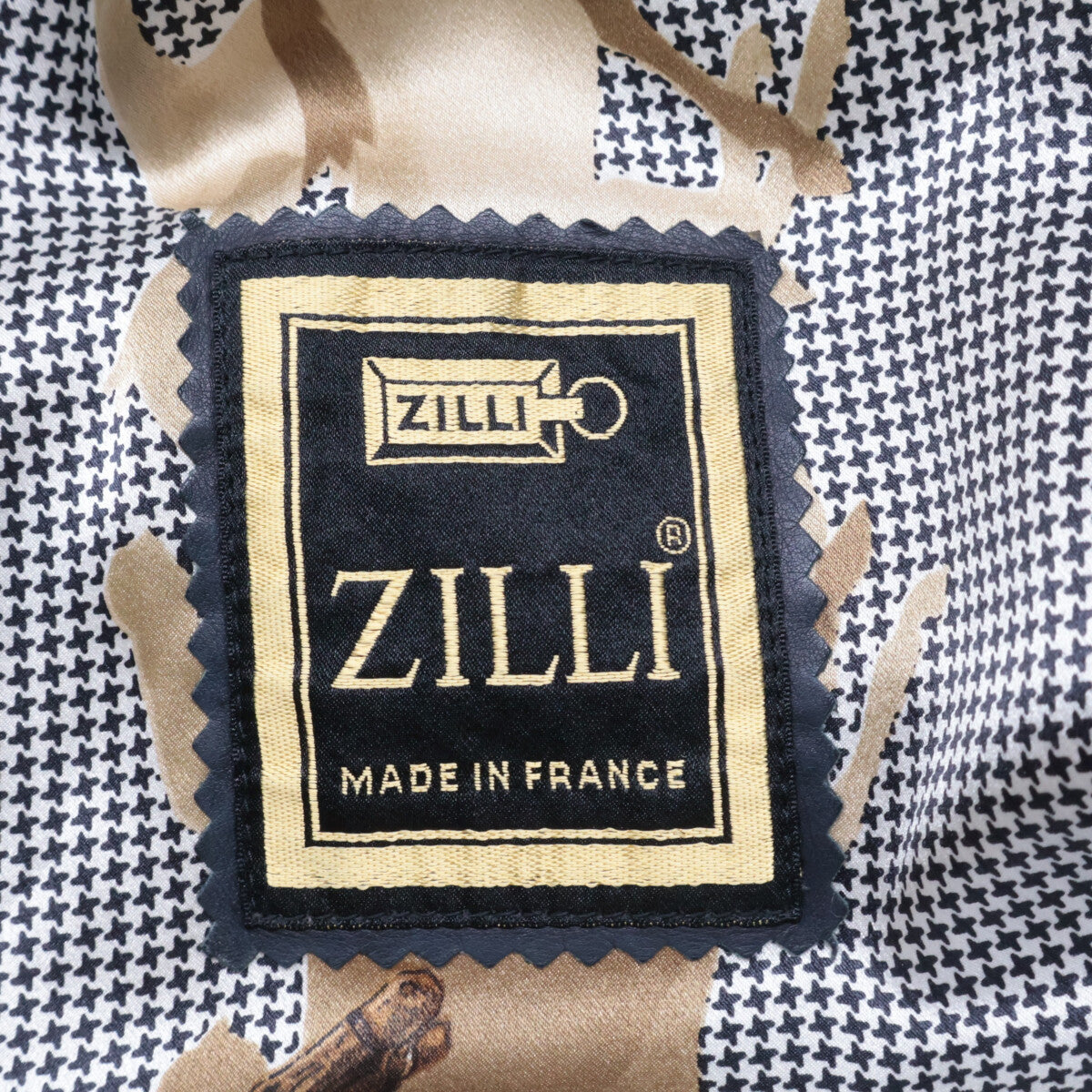 ZILLI Cashmere Silk Lamb Leather Fur Blouson Navy Size 50