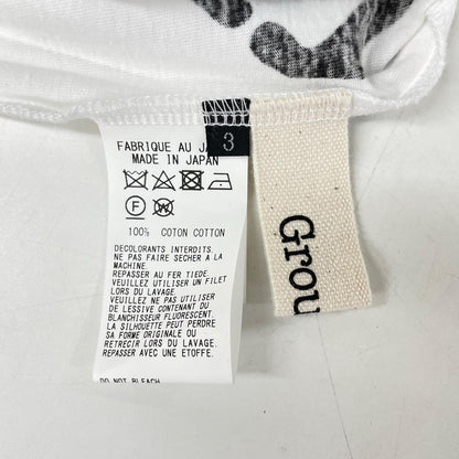 Ground Y Logo Jumbo Graphic Cotton T-Shirt White Size 3