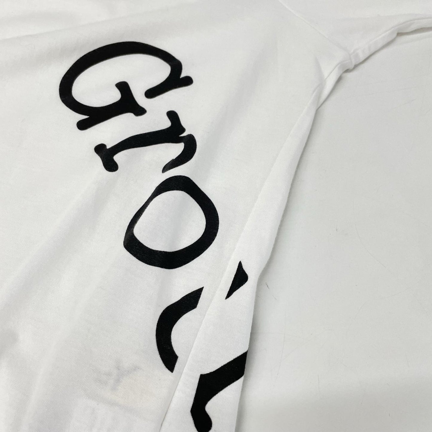 Ground Y Logo Jumbo Graphic Cotton T-Shirt White Size 3