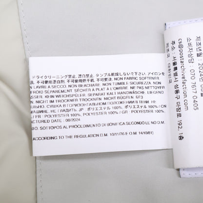 POST ARCHIVE FACTION 7.0 Down Right Jacket Ivory Size M