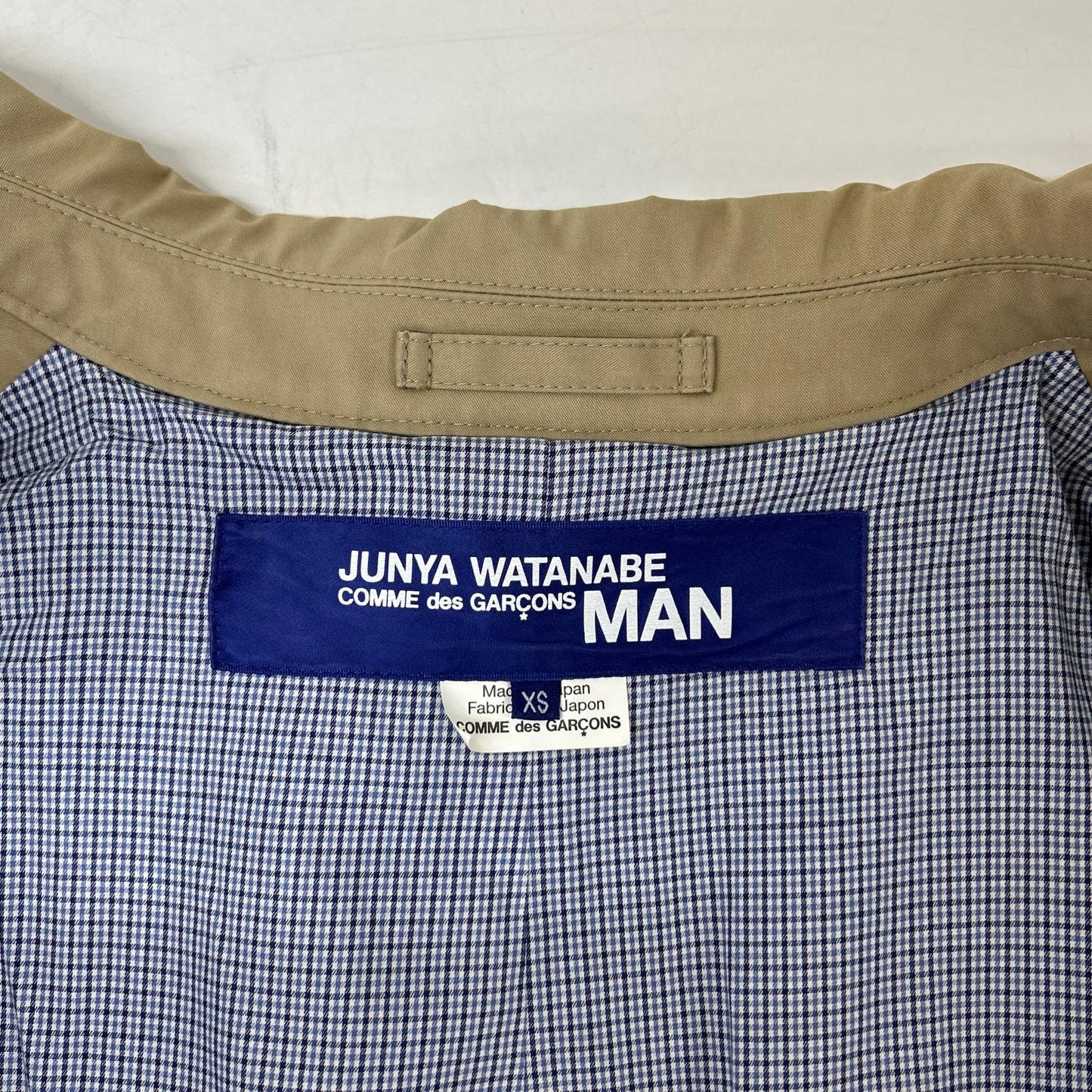 JUNYA WATANABE MAN 19AW Cotton Gabardine Coat Beige Size XS