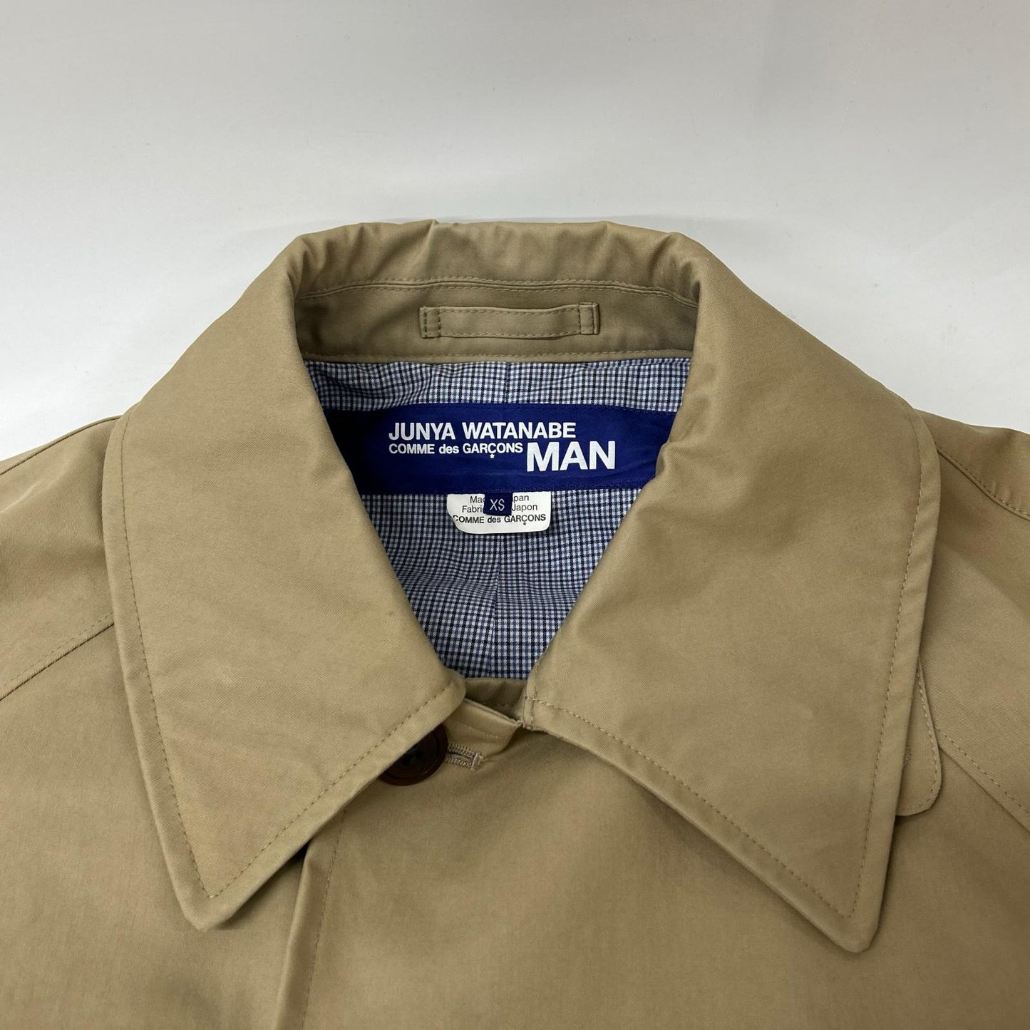 JUNYA WATANABE MAN 19AW Cotton Gabardine Coat Beige Size XS