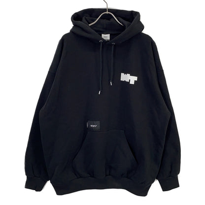 W)TAPS Black PAVILION HOODY Cotton Hoodie Size 04