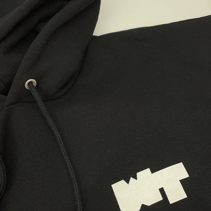 W)TAPS Black PAVILION HOODY Cotton Hoodie Size 04
