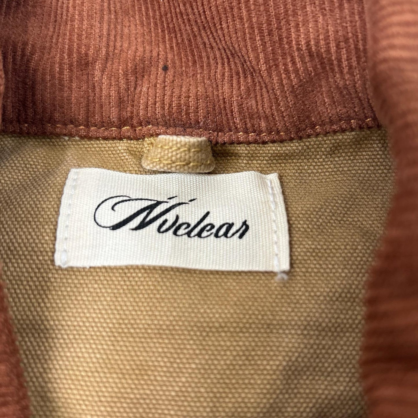 NVCLEAR Tan BONE WORK JACKET Polyester Jacket Size M