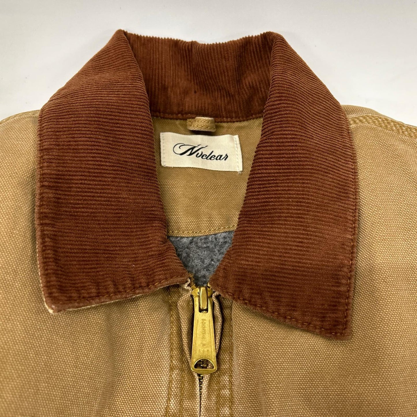 NVCLEAR Tan BONE WORK JACKET Polyester Jacket Size M