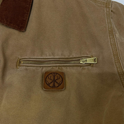 NVCLEAR Tan BONE WORK JACKET Polyester Jacket Size M