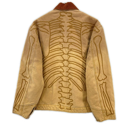NVCLEAR Tan BONE WORK JACKET Polyester Jacket Size M