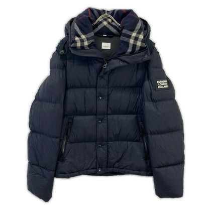 BURBERRY Rockwell Nova Check Down Jacket Black Size L