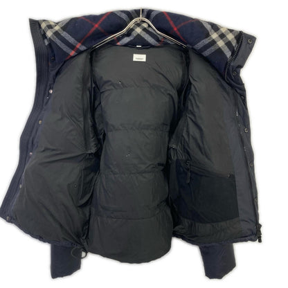 BURBERRY Rockwell Nova Check Down Jacket Black Size L