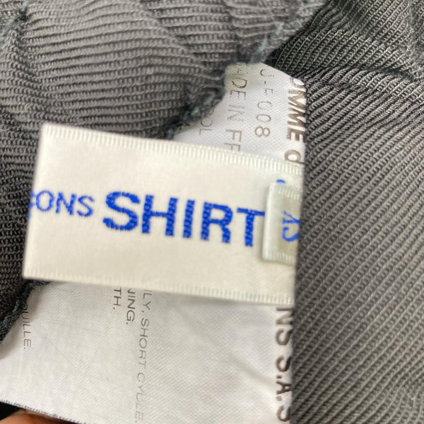 COMMEdesGARCONS SHIRT 22AW Black Gabardine Trousers Size XS