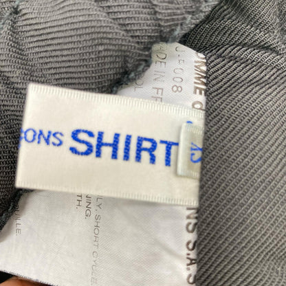 COMMEdesGARCONS SHIRT 22AW Black Gabardine Trousers Size XS