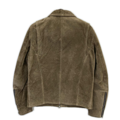 EMMETI GIAPPONE Pigskin Leather Jacket Gray Size 48