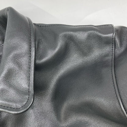 VANSON USA Single Rider's Leather Jacket Black Size 38