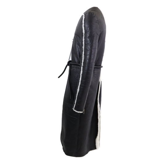 Rick Owens F/W21 GETHSEMANE Shearling Long Coat Size 48