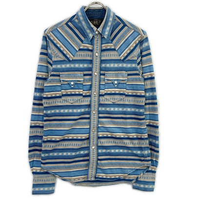 RRL Blue Buffalo Western Shirt Cotton Size XS