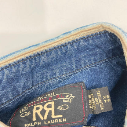RRL Blue Buffalo Western Shirt Cotton Size XS