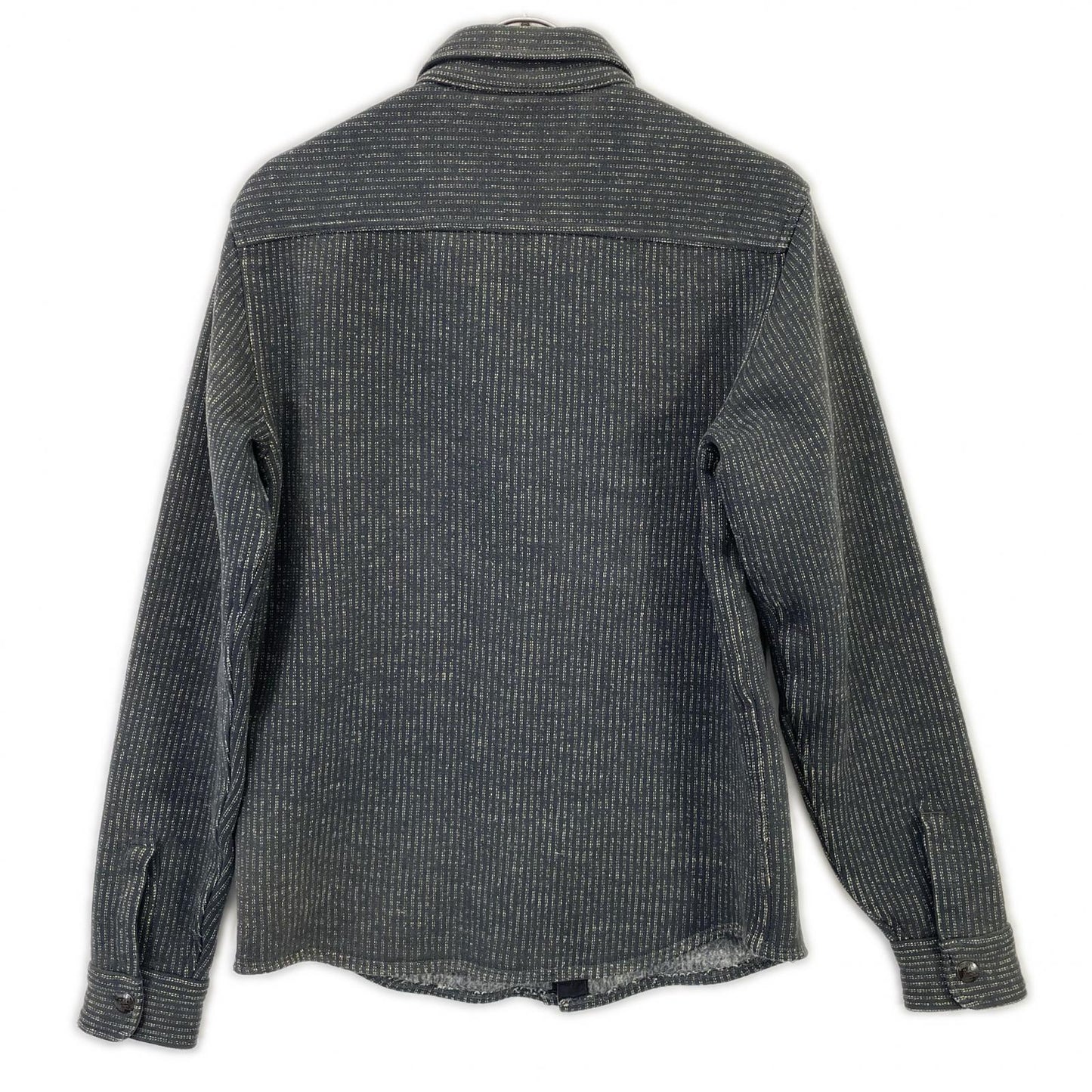 RRL Gray Stripe Beach Cloth Shirt Jacket Size XS