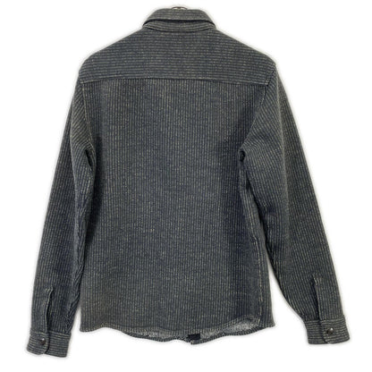 RRL Gray Stripe Beach Cloth Shirt Jacket Size XS