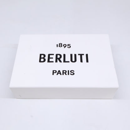 Berluti Blue Navy Wool Scritto Scarf Size ONE SIZE