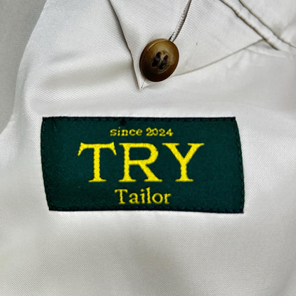 TRY TAILOR Beige 3-Piece Double Breasted Suit