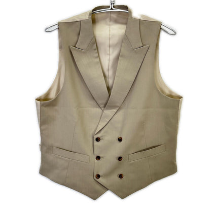 TRY TAILOR Beige 3-Piece Double Breasted Suit