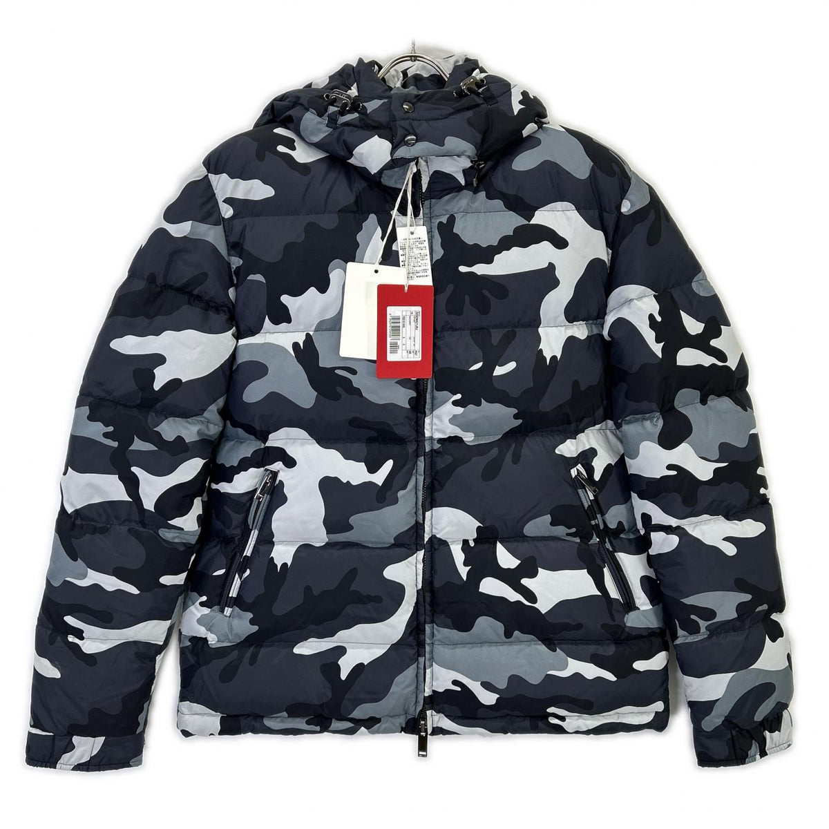 RED Valentino CNA Camouflage Down Jacket Gray/Black Size 48