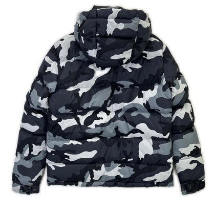 RED Valentino CNA Camouflage Down Jacket Gray/Black Size 48