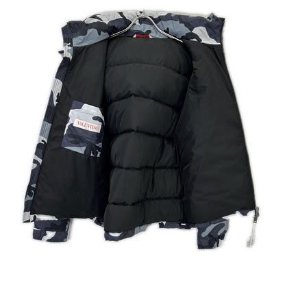 RED Valentino CNA Camouflage Down Jacket Gray/Black Size 48