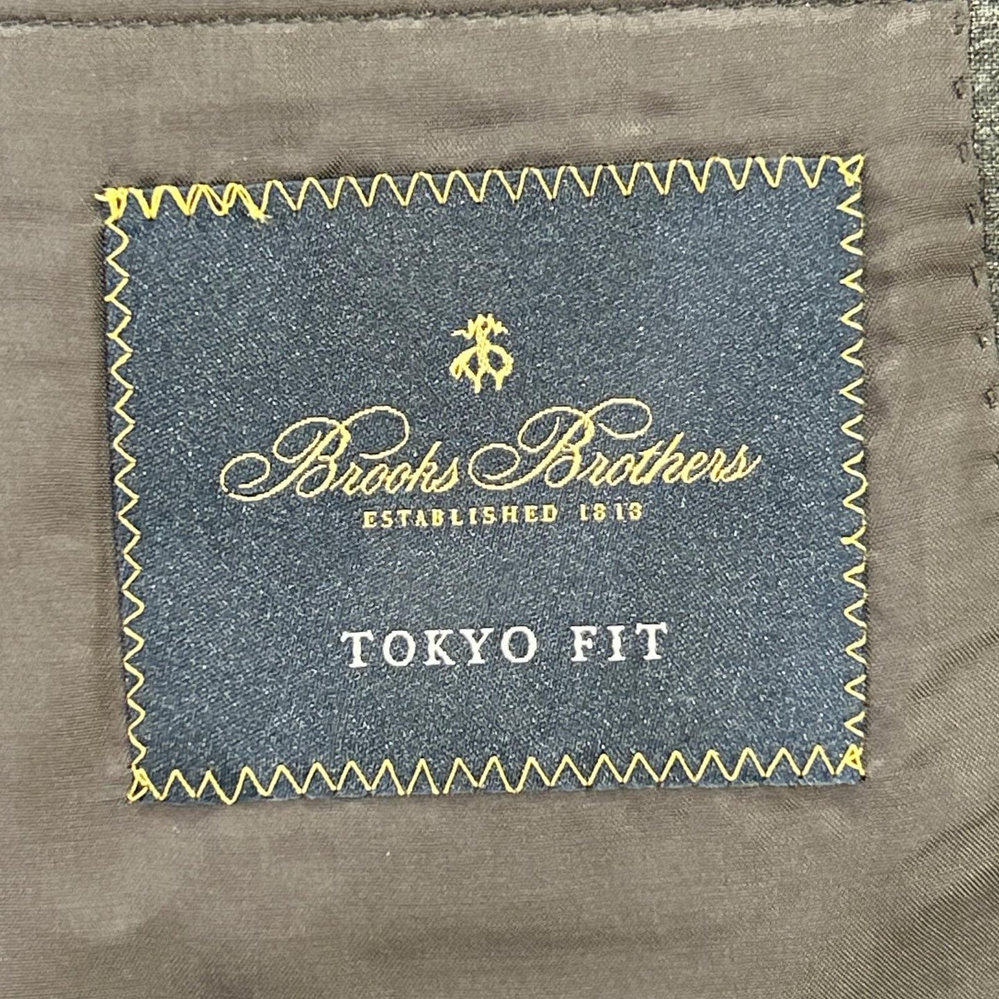 BrooksBrothers Charcoal Gray TOKYO FIT Blazer Size 39SHT