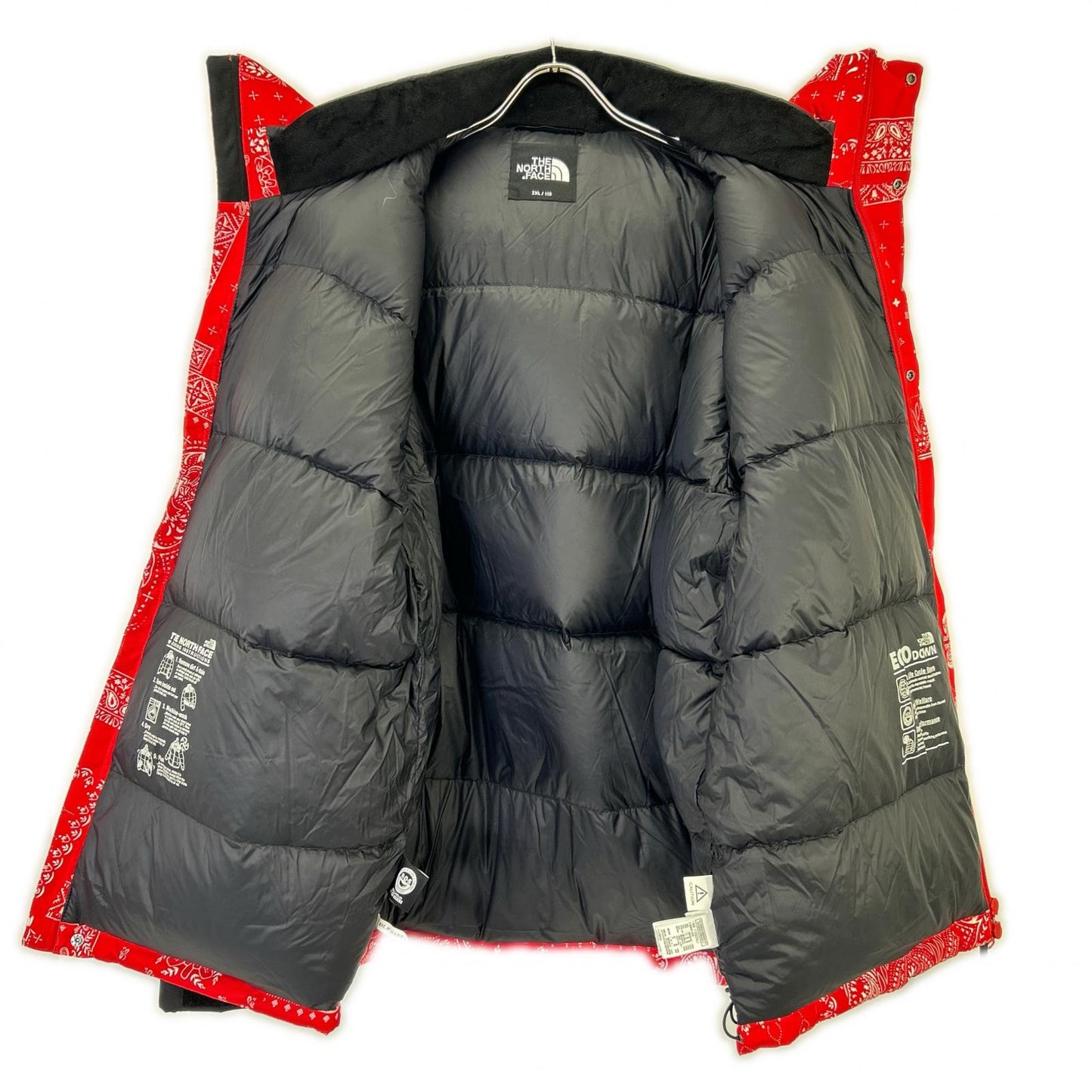 THE NORTH FACE Red Bandana Ultimate Down Jacket Size 2XL