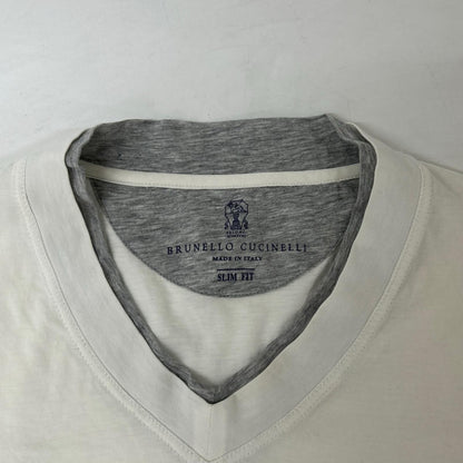 BRUNELLO CUCINELLI Slim Fit Cotton T-Shirt Size XS