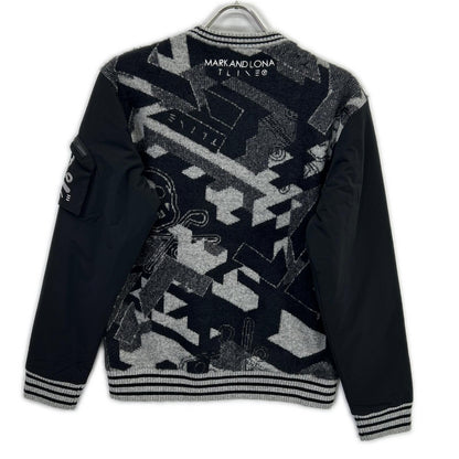 MARK&LONA MXM-5C-AB75 Geometrics Camo Pullover Black Size 44
