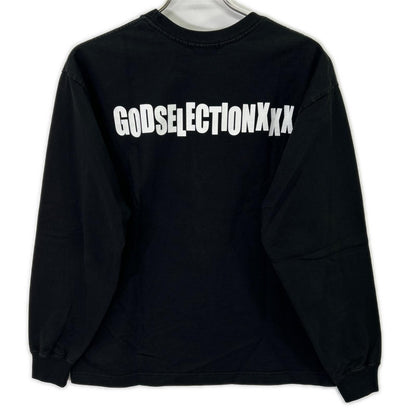 GOD SELECTION XXX 24AW Black Print Long Sleeve Shirt Size S