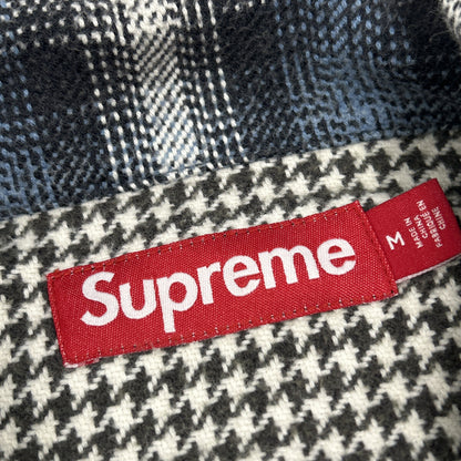 Supreme 23AW Multi Houndstooth Plaid Flannel Shirt Size M