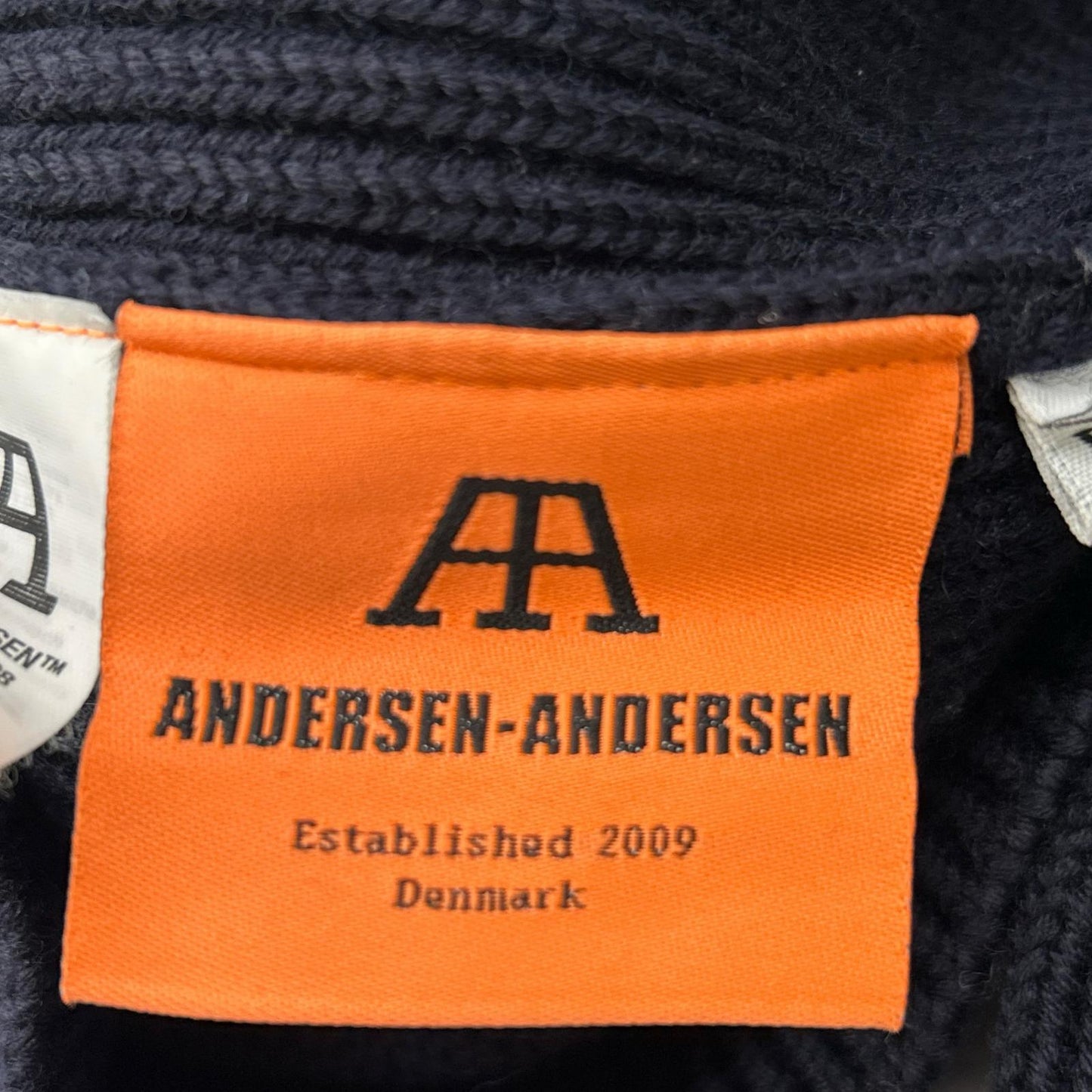 ANDERSEN-ANDERSEN Navy Low Gauge Knit Sweater Size XS