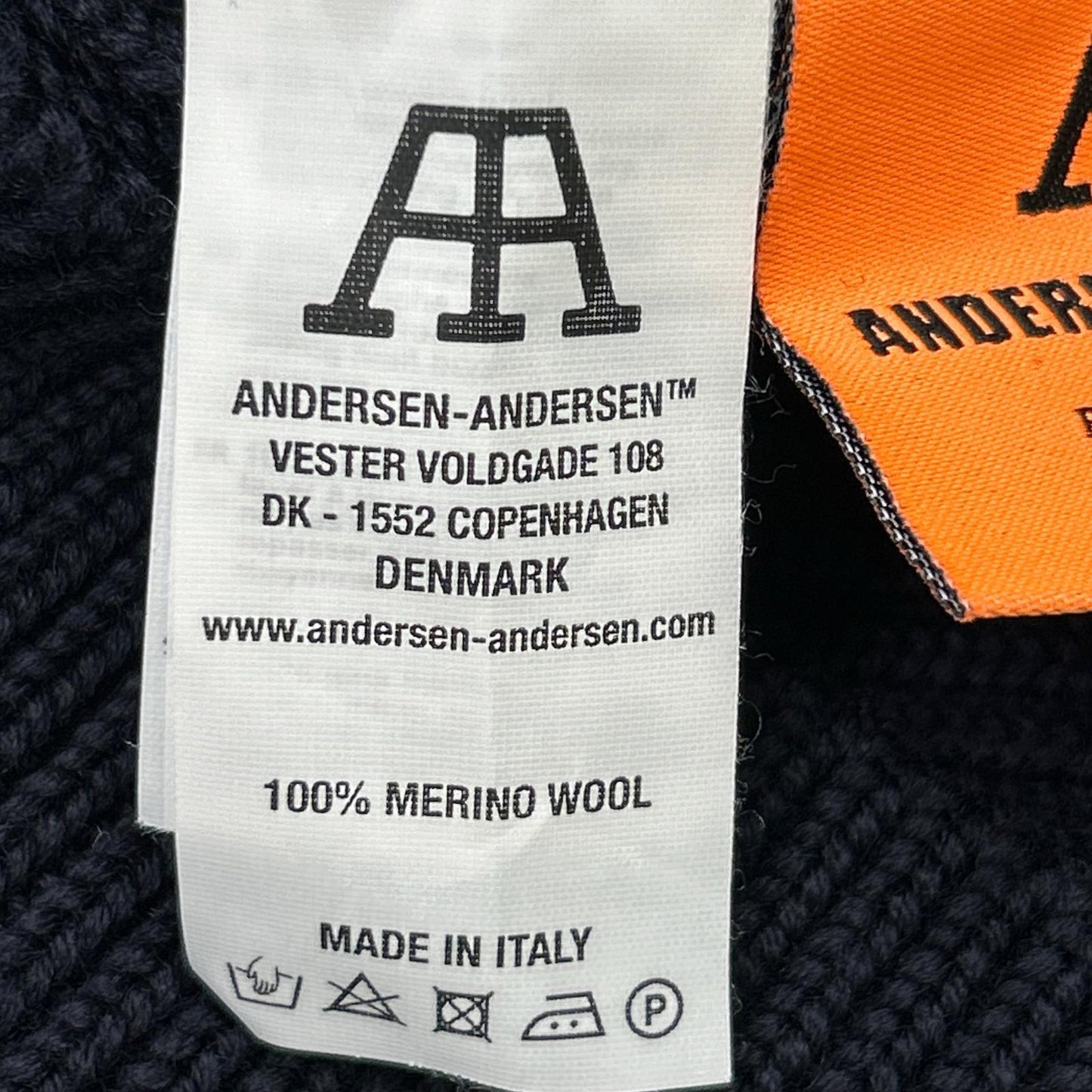 ANDERSEN-ANDERSEN Navy Low Gauge Knit Sweater Size XS