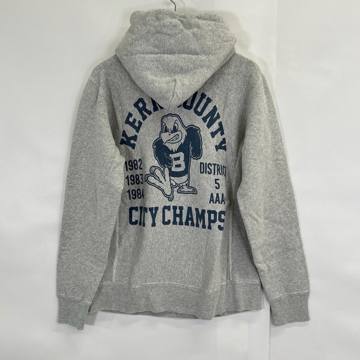 Champion Gray Reverse Weave Henley Neck Hoodie Size MEDIUM