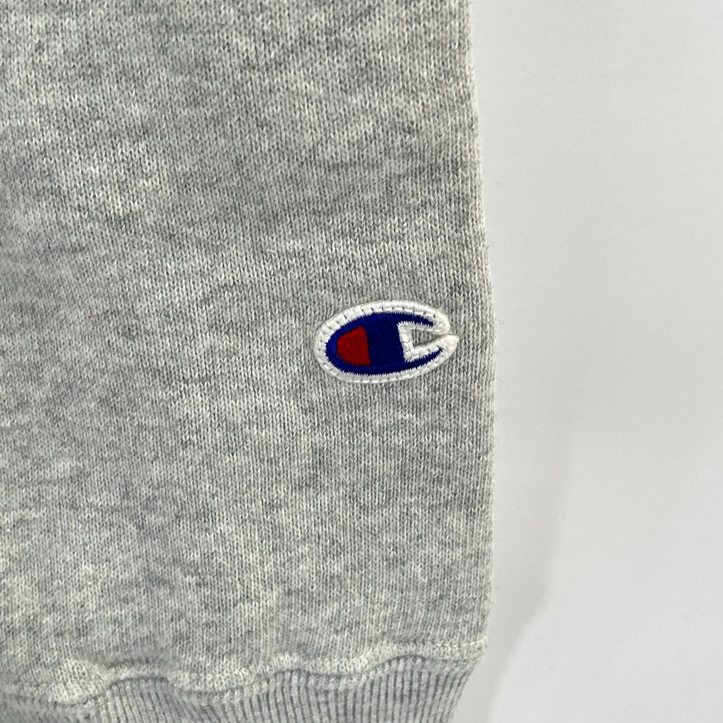 Champion Gray Reverse Weave Henley Neck Hoodie Size MEDIUM