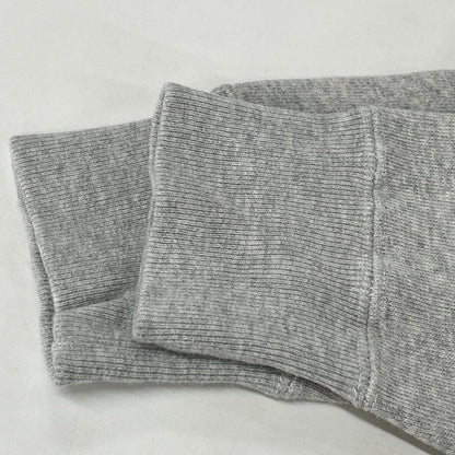 Champion Gray Reverse Weave Henley Neck Hoodie Size MEDIUM