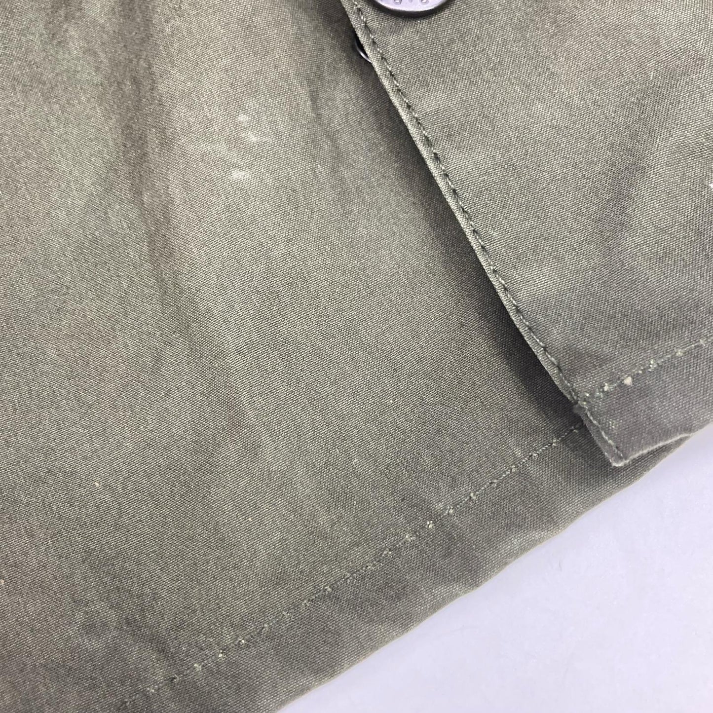 Barbour Green SL BORDER Waxed Cotton Coat Size 36