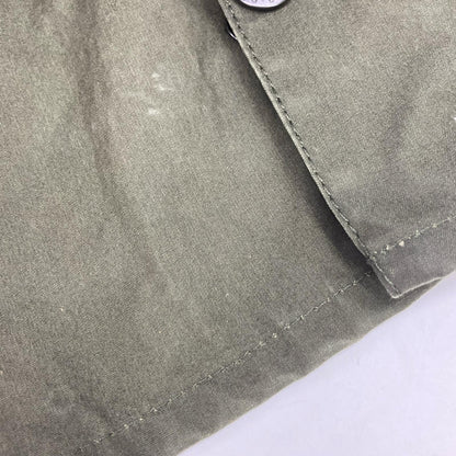 Barbour Green SL BORDER Waxed Cotton Coat Size 36