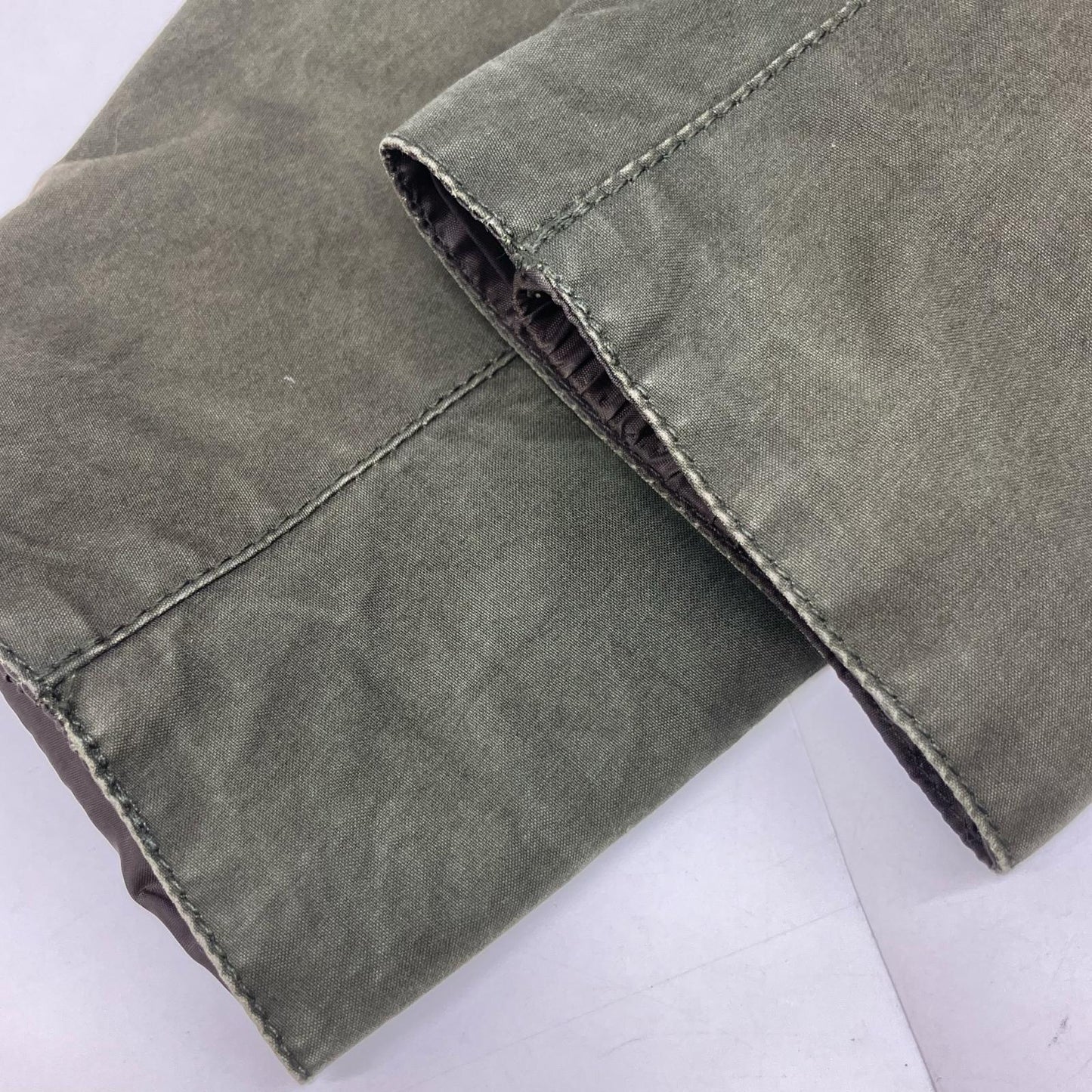Barbour Green SL BORDER Waxed Cotton Coat Size 36