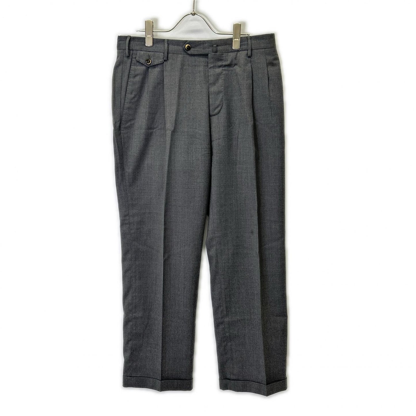 PT TORINO Gray Wool Gentleman Fit Slacks Size 48