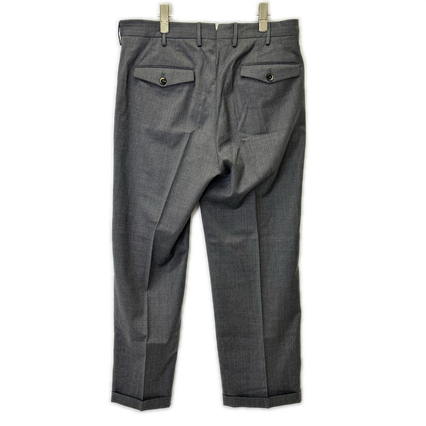 PT TORINO Gray Wool Gentleman Fit Slacks Size 48
